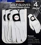 Kirkland Signature Cabretta Leather Golf Gloves 4-Pack