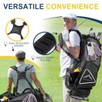 UNIHIMAL 14-Way Premium PU Leather Golf Stand Bag