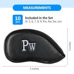 Premium Leather Golf Club Covers with Magnetic Closure