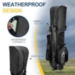 UNIHIMAL 14-Way Premium PU Leather Golf Stand Bag