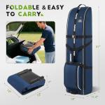 Findway Heavy Duty Golf Travel Bag with Wheels