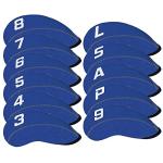 Neoprene Iron Headcover Set - 11 Pieces, Blue