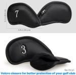 12 Thick Synthetic Leather Golf Iron Head Covers