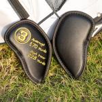 11-Piece Golf Iron Covers Set in Black PU Leather