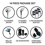 IZZO Golf EZ2 14-Piece Right-Hand Club Set