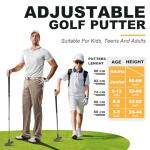 Adjustable Kids' Putter for Right and Left-Handed Golf