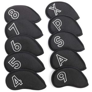 Montela 10-Piece Golf Iron Head Covers Set