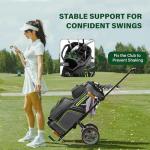 Unihimal 15-Way Golf Cart Bag with Rain Cover