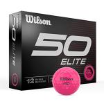 Wilson Fifty Elite Golf Balls - Pink 12-Pack