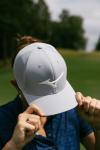 Mizuno Tour Vent Snapback Golf Cap - Light Grey