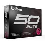 Wilson Fifty Elite Golf Balls - Pink 12-Pack