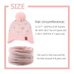 JANGANNSA Knitted Kids Beanie and Scarf Set