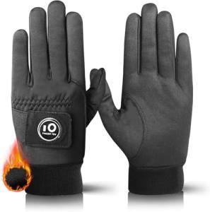 FINGER TEN Men's Winter Golf Gloves with Marker