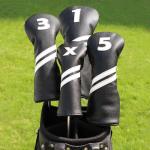 4-Piece Golf Club Head Covers for Woods and Drivers
