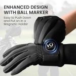 FINGER TEN Men's Winter Golf Gloves with Marker