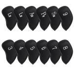 12-Piece Golf Iron Head Covers with Custom Names