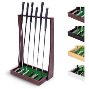 GoSports Premium Wooden Golf Putter Display Stand
