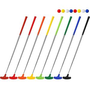 Hiboom 8-Pack Junior Golf Putters with Practice Balls