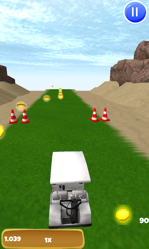 3D Racer Golf Push Cart for Fun Rounds
