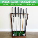 GoSports Premium Wooden Golf Putter Display Stand