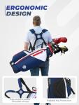 Lightweight Golf Stand Bag in Vibrant Red and Blue