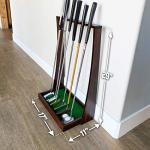 GoSports Premium Wooden Golf Putter Display Stand