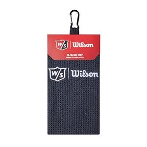 Wilson Staff Microfiber Tri-Fold Golf Towel - Black