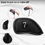 12-Piece Golf Iron Head Covers with Custom Names