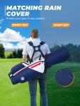 Lightweight Golf Stand Bag in Vibrant Red and Blue