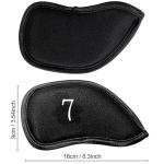 12-Piece Golf Iron Head Covers with Custom Names