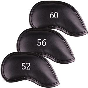 3 Magnetic Leather Head Covers for Golf Clubs