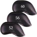 3 Magnetic Leather Head Covers for Golf Clubs
