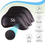 3 Magnetic Leather Head Covers for Golf Clubs