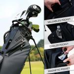 Izzo Heritage Dark Grey Golf Stand Bag