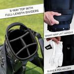 Izzo Heritage Dark Grey Golf Stand Bag