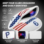 FINGER TEN Irons Head Covers 11 Pack - USA Flag