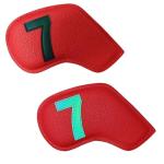 Colorful Leather Golf Iron Head Covers - 10pcs