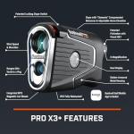 Bushnell Pro X3+ Laser Golf Rangefinder with Wind Compensation
