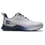 FootJoy FJ Fuel Golf Shoes, White/Blue/Navy, Size 9.5