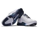 FootJoy FJ Fuel Golf Shoes, White/Blue/Navy, Size 9.5