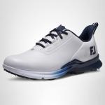 FootJoy FJ Fuel Golf Shoes, White/Blue/Navy, Size 9.5