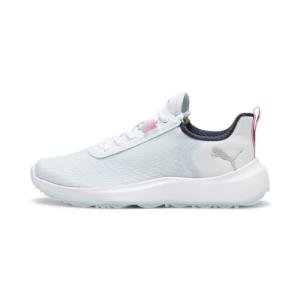 PUMA Women's Fusion Crush Golf Shoes - ICY Blue-Pink