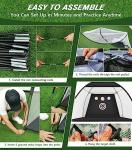 Golf Hitting Net with Tri-Turf Mat and Accessories