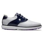 FootJoy Women's White/Navy Spikeless Golf Shoes