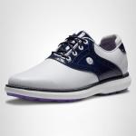 FootJoy Women's White/Navy Spikeless Golf Shoes