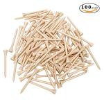 THIODOON 3.25 Inch Wood Golf Tees - 100 Count