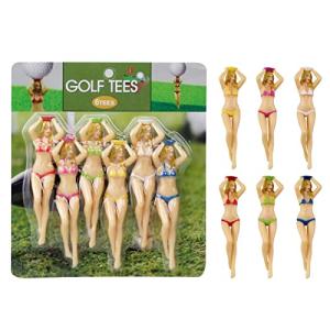 KOFULL Colored 3-Inch Golf Tees - 6 Pack