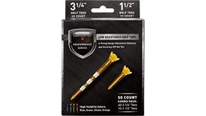 Maxfli Performance Low Resistance Golf Tees - 50 Pack