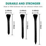 THIODOON 3.25 Inch Wood Golf Tees - 100 Count