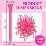200 Pcs Pink Bamboo Golf Tees for Women